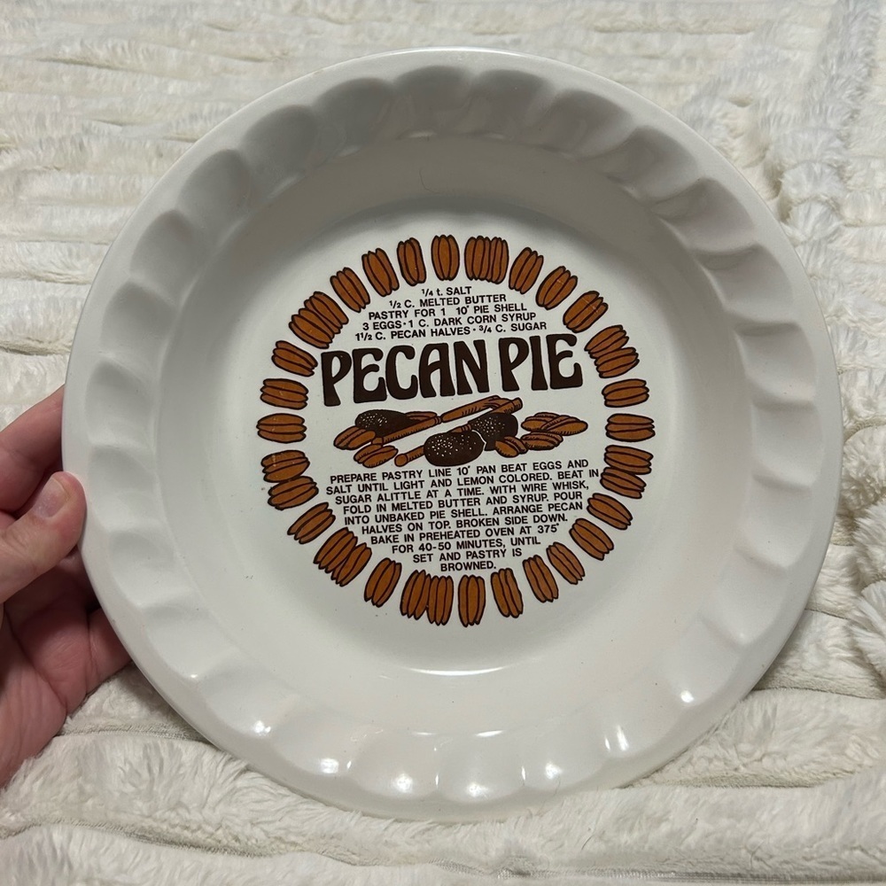 Pecan Pie Recipe Plate